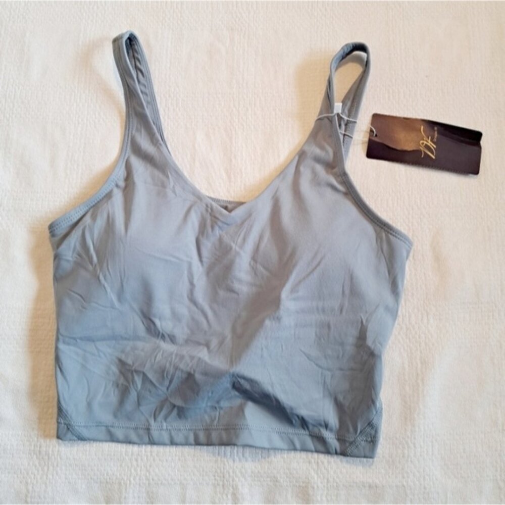 Dragon Fit women's size Small gray sports style bra, NWT